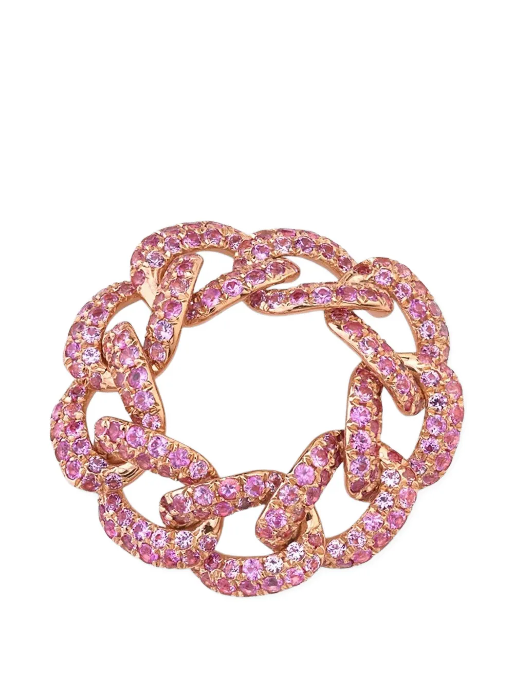 SHAY pink sapphire link ring · 67