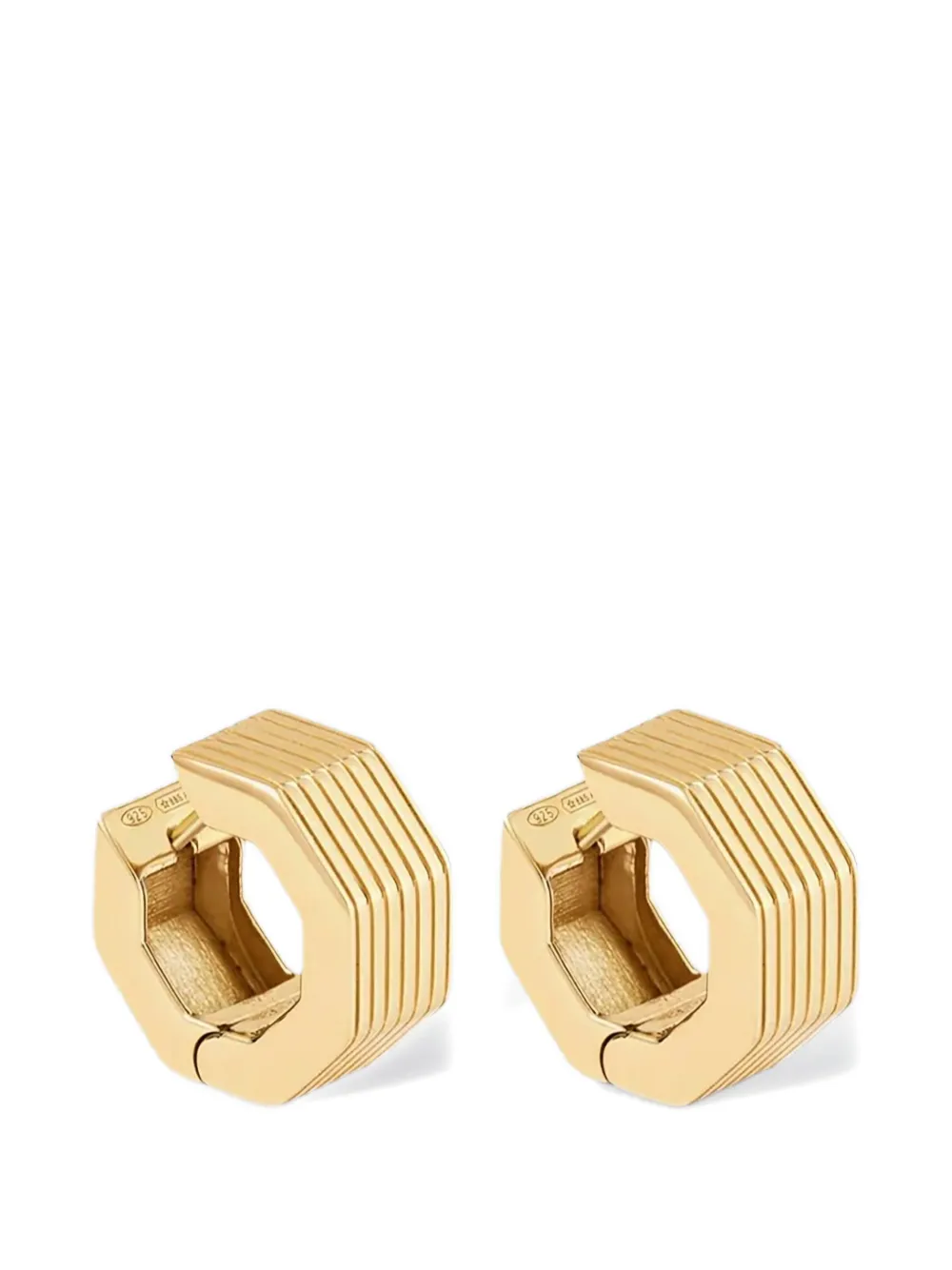 IVI small Aurelia octagon hoop earrings - Gold