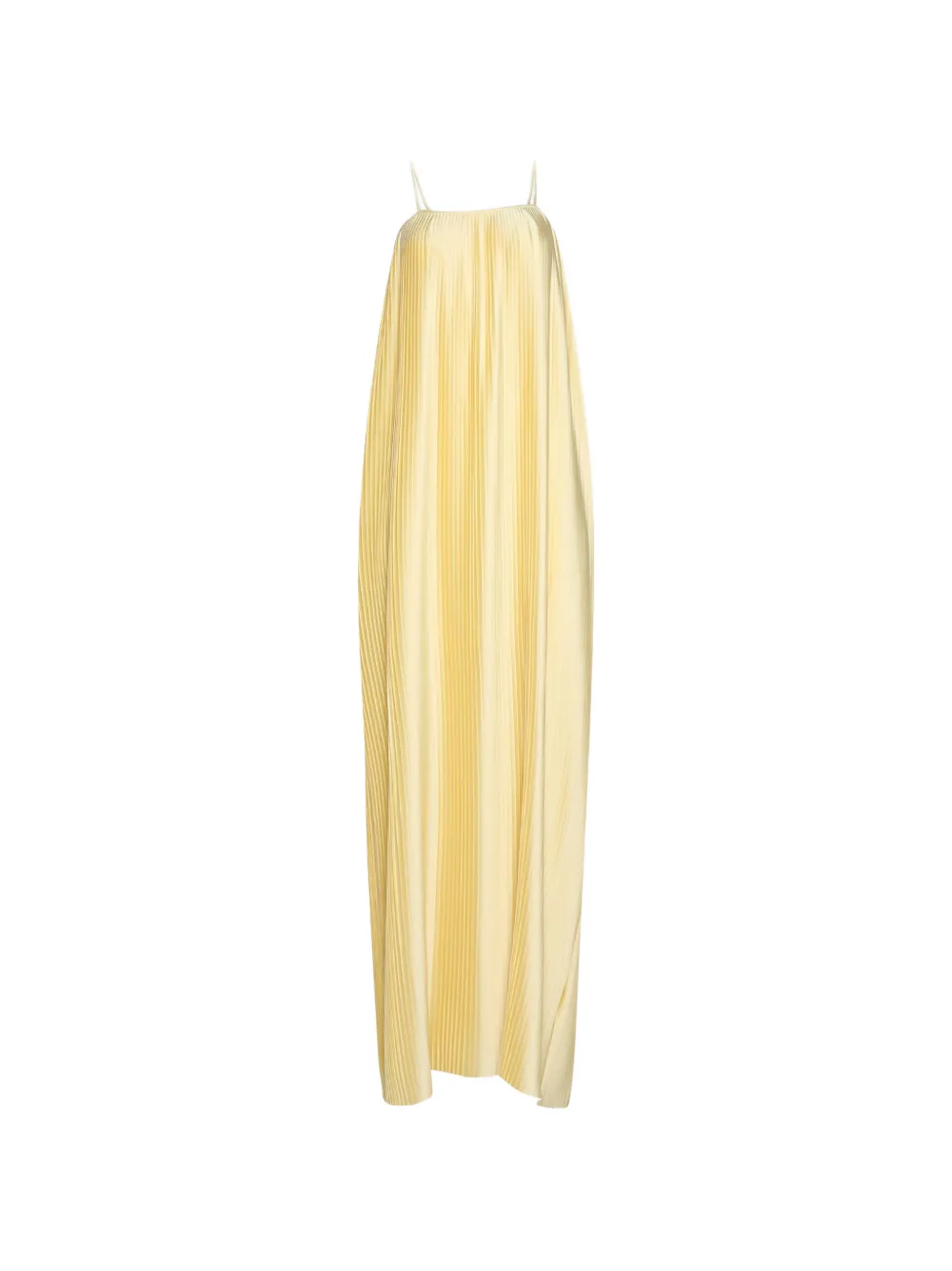 Dima Ayad spaghetti strap pleated dress - Giallo