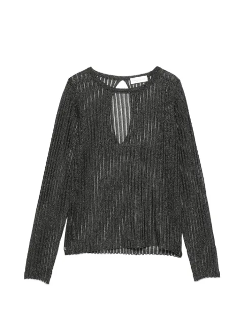 Roberto Collina ribbed-knit cut-out sweater