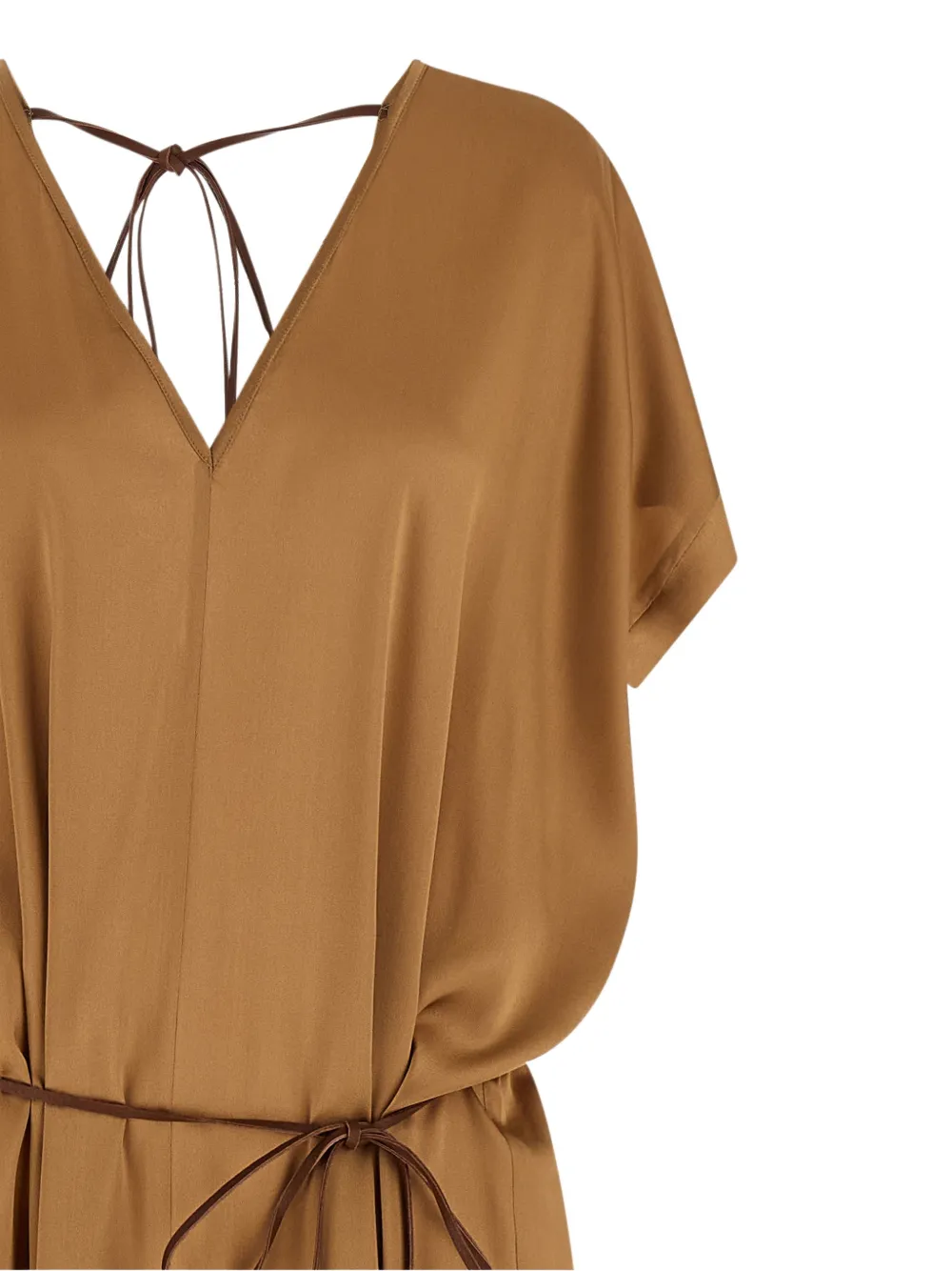  Di.la3 Pari' Ricky V-neck Dress - Brown 