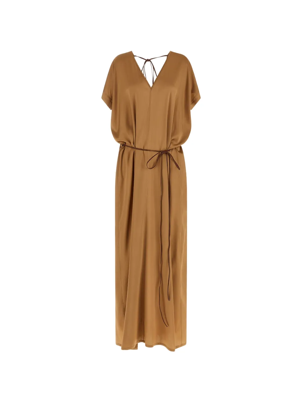 DI.LA3 PARI' Ricky V-neck dress - Brown