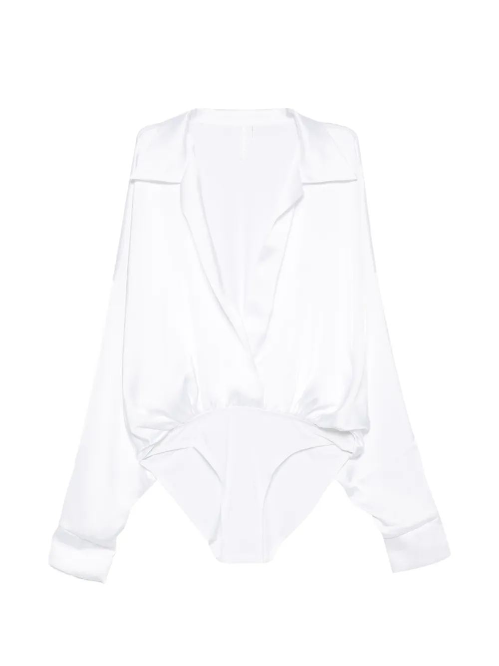 Norma Kamali long-sleeved bodysuit - Bianco