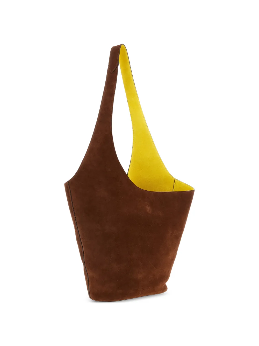  Alberta Ferretti Bucket Suede Shoulder Bag - Brown 