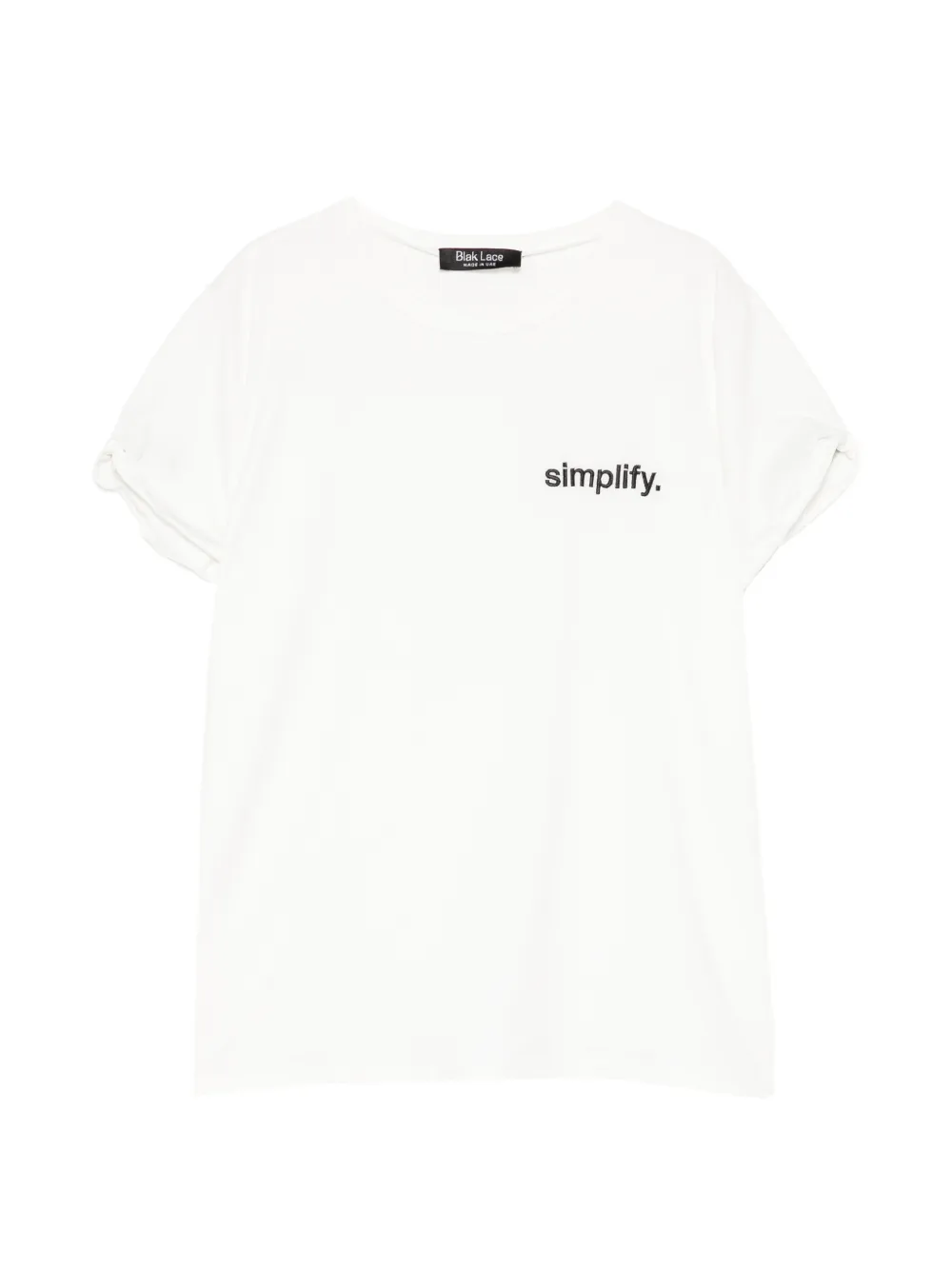 BLAKLACE logo-embroidered T-shirt
