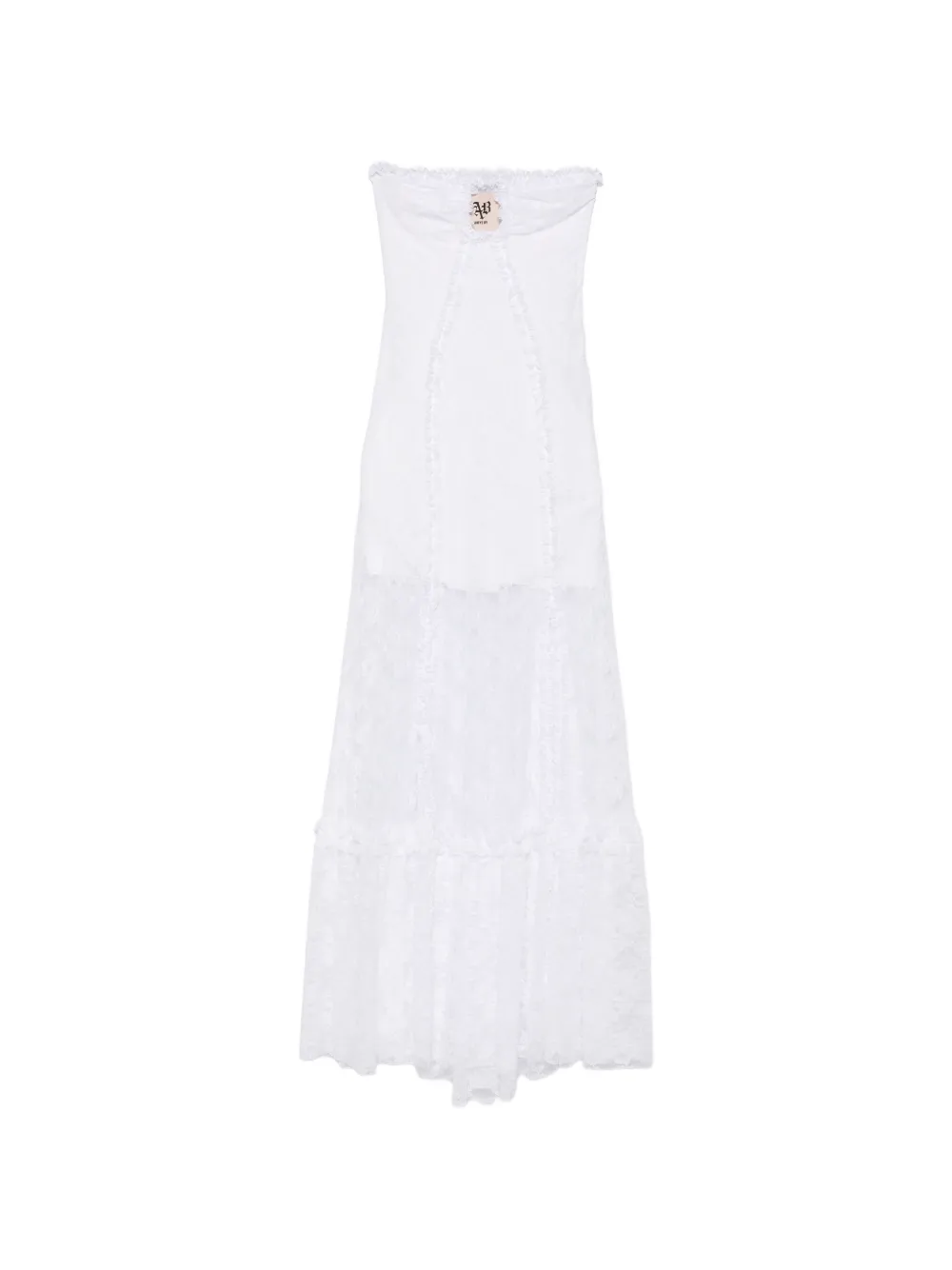 Aniye By flower-lace maxi dress - Bianco