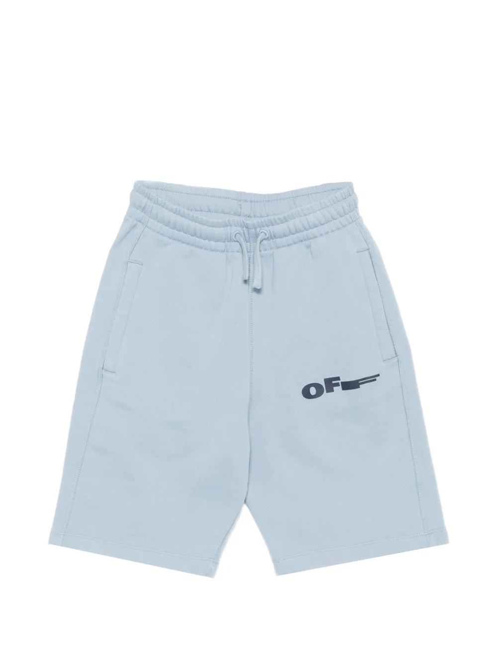 Off-White Kids drawstring shorts - Blu