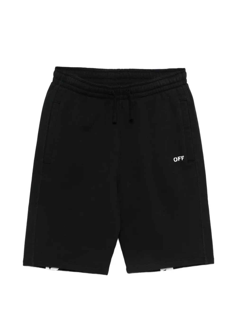 Off-White Kids logo-print shorts - Nero