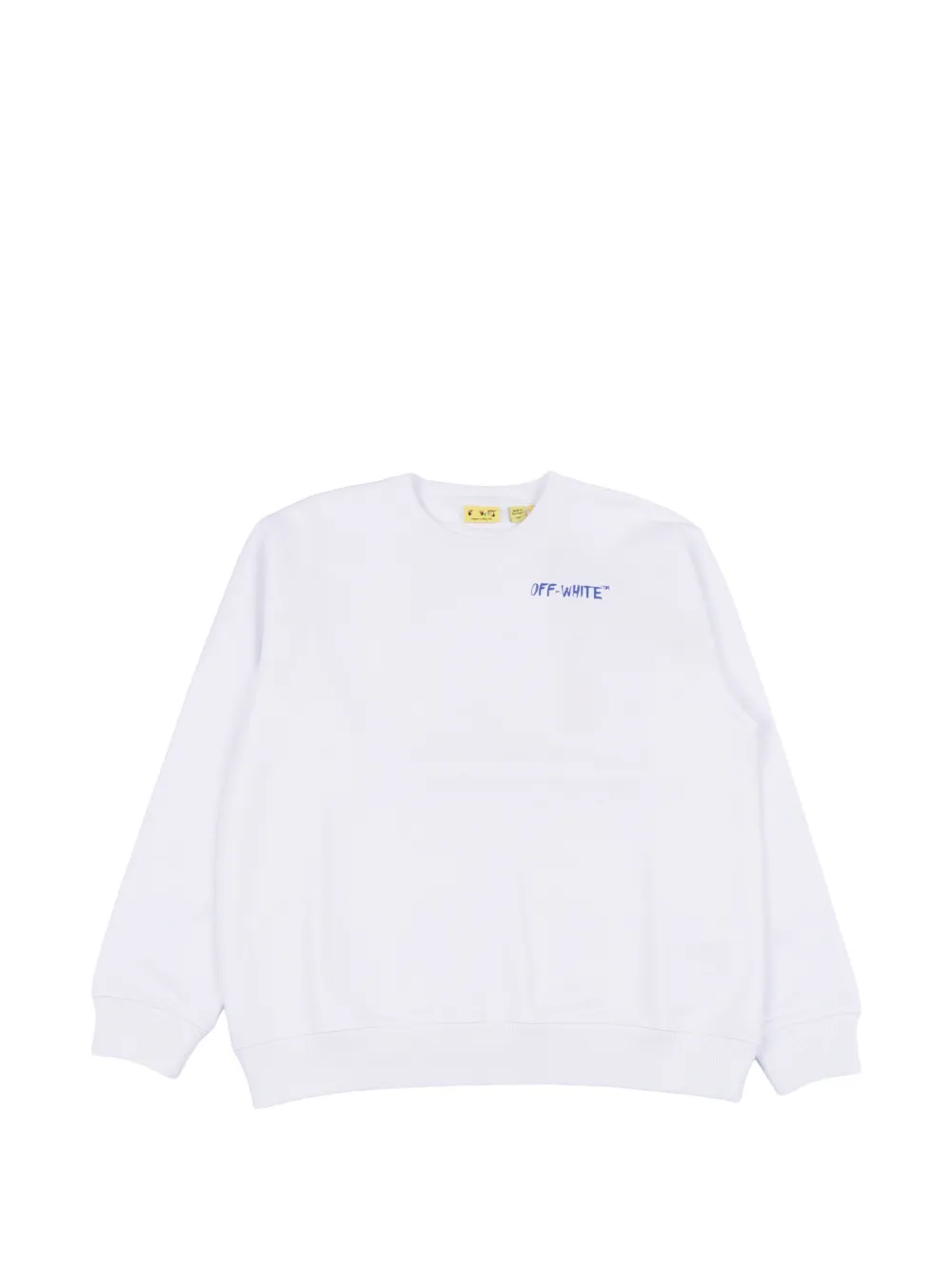 Off-White Kids logo crew-neck sweatshirt - Bianco