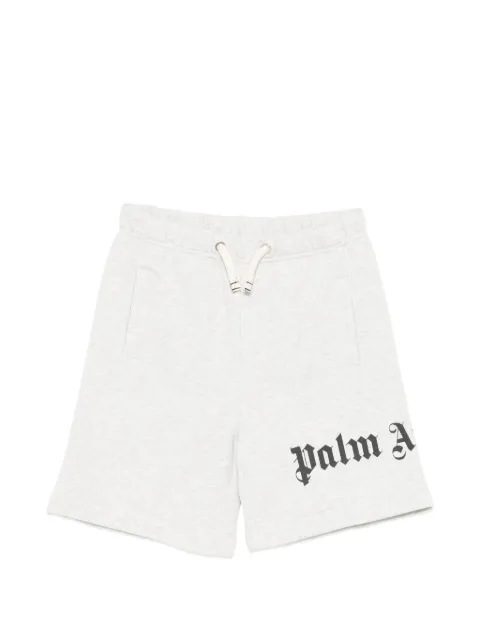 Palm Angels Kids logo-print drawstring shorts