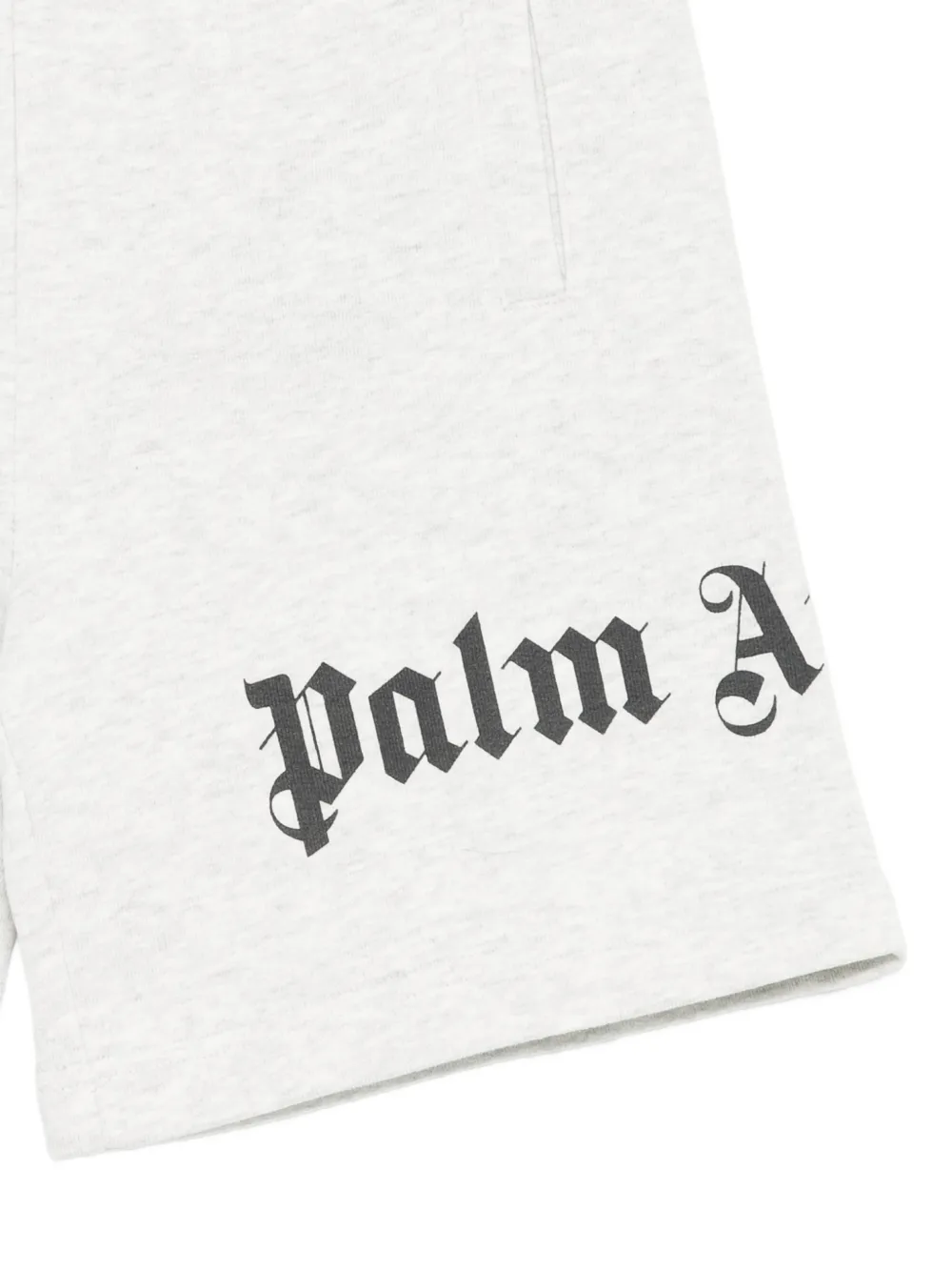 Palm Angels Kids Shorts met logoprint Grijs