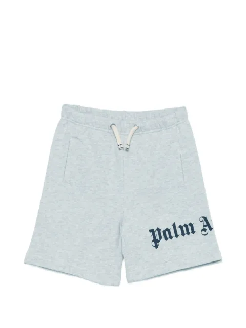 Palm Angels Kids logo-print drawstring shorts