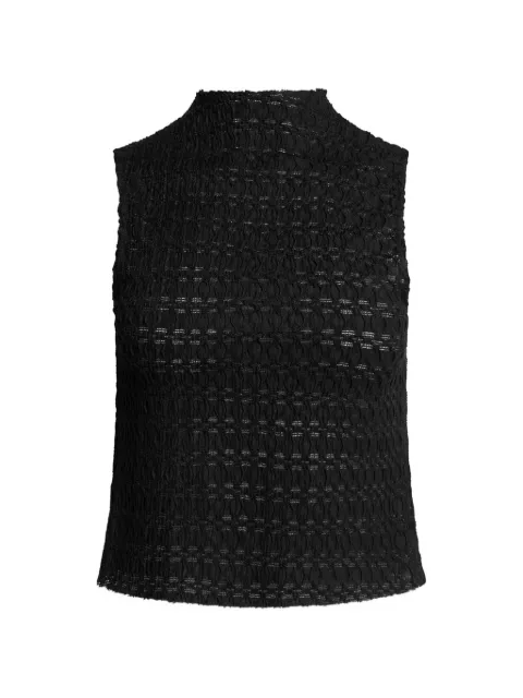 Weili Zheng top con efecto de ganchillo