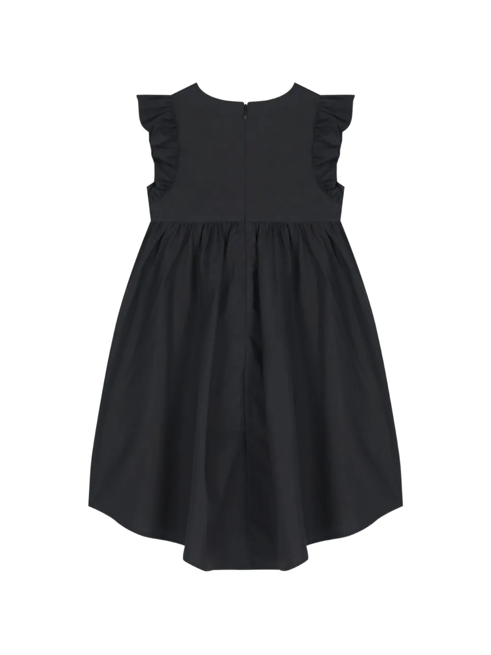 Moschino Kids Jurk met ruches Zwart
