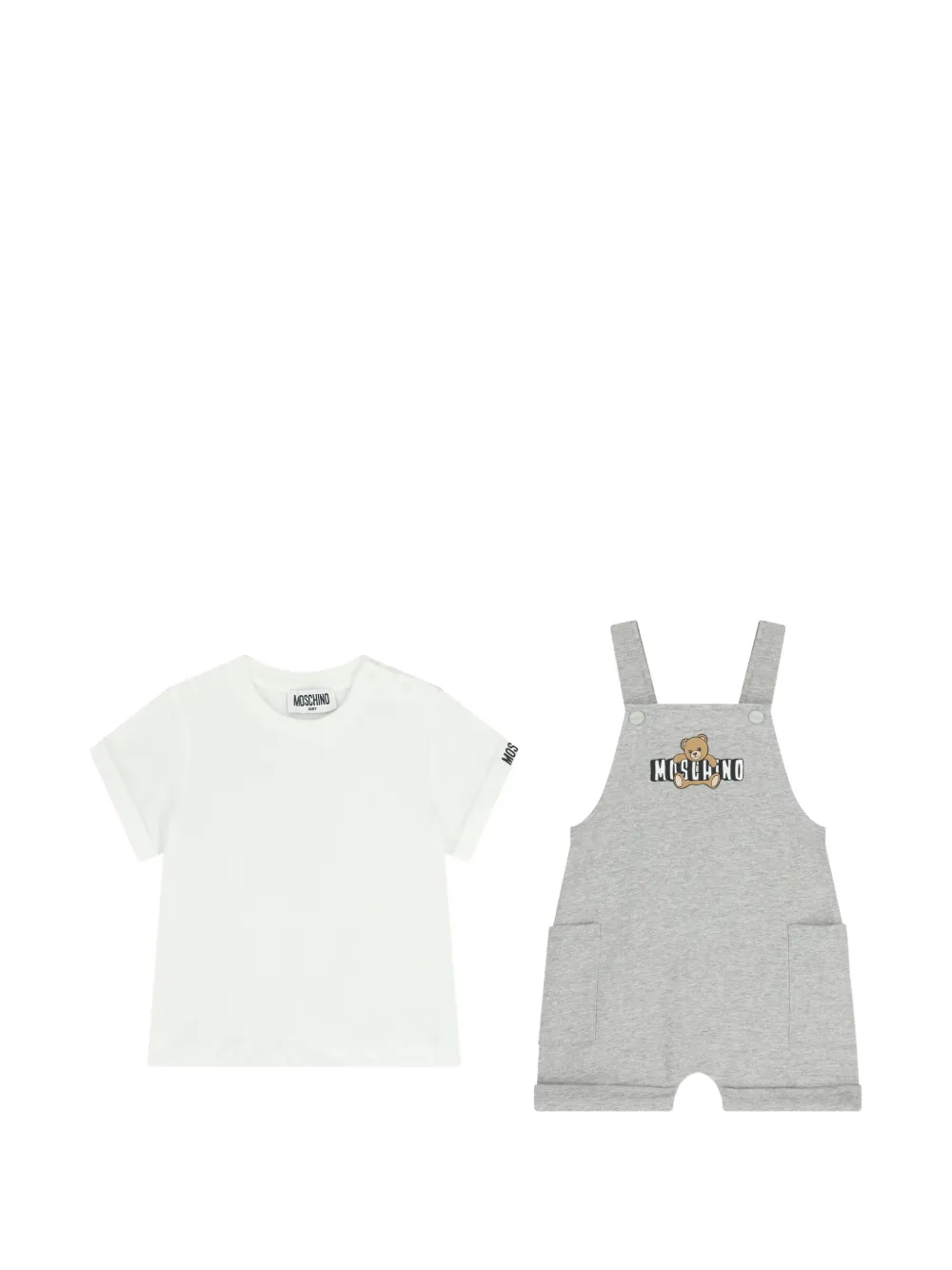 Moschino Kids Babypakje met berenprint Grijs
