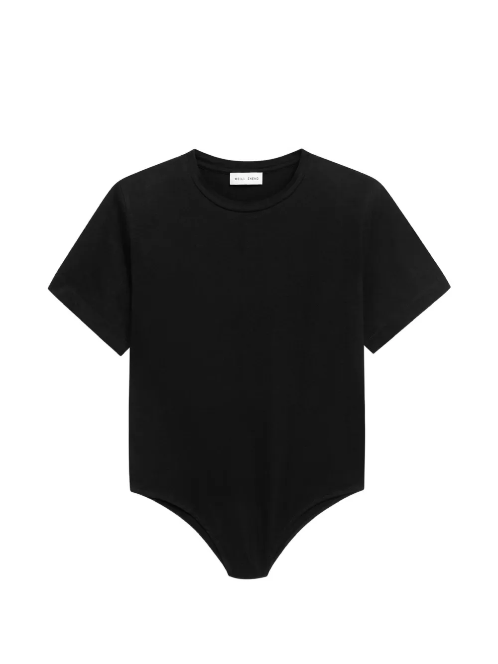 Weili Zheng short-sleeve bodysuit - Schwarz