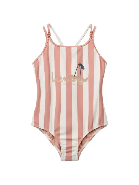 Liewood Suna striped cross-strap swimsuit