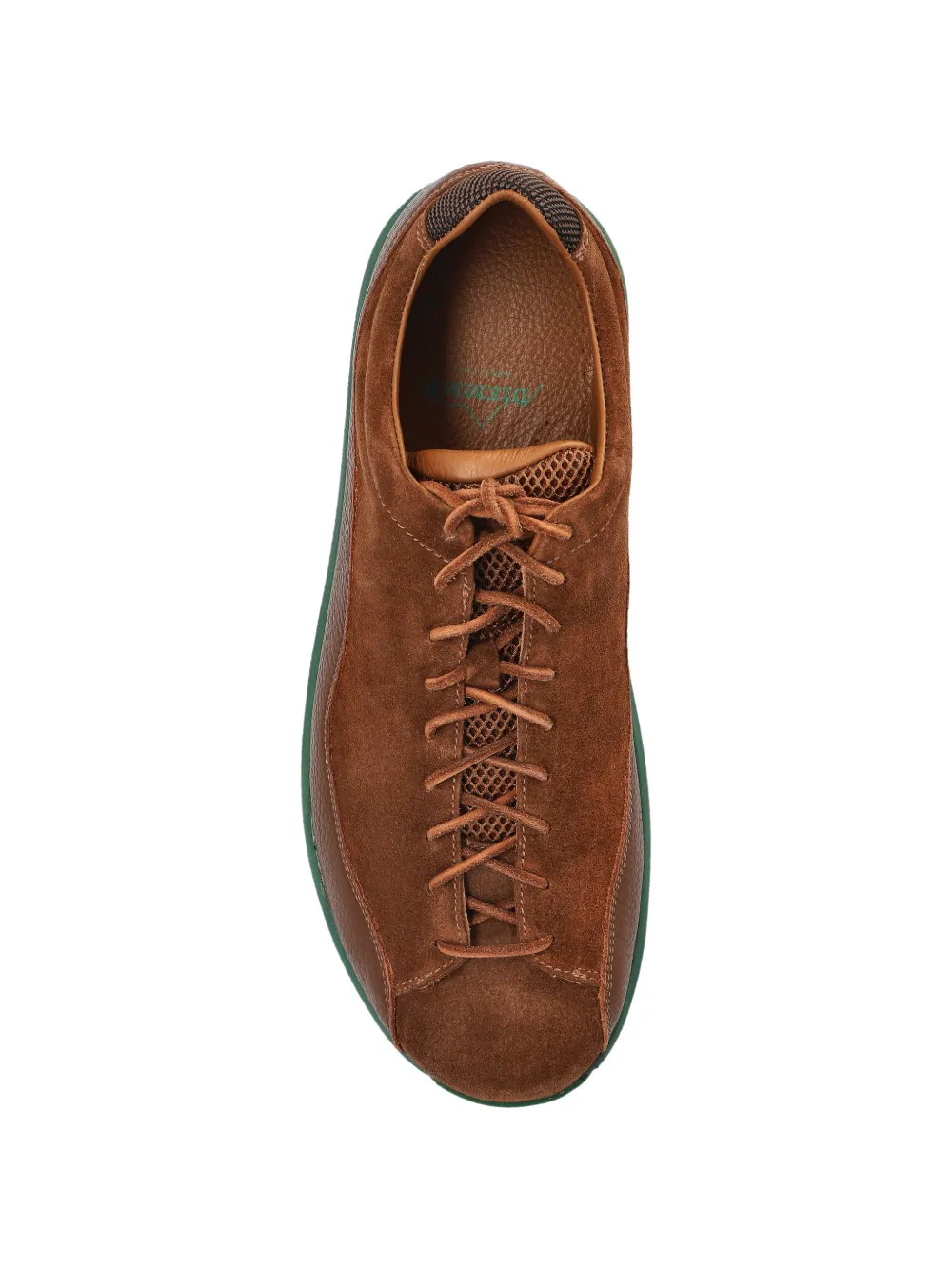 Diemme Bardolino laced panelled sneakers Bruin