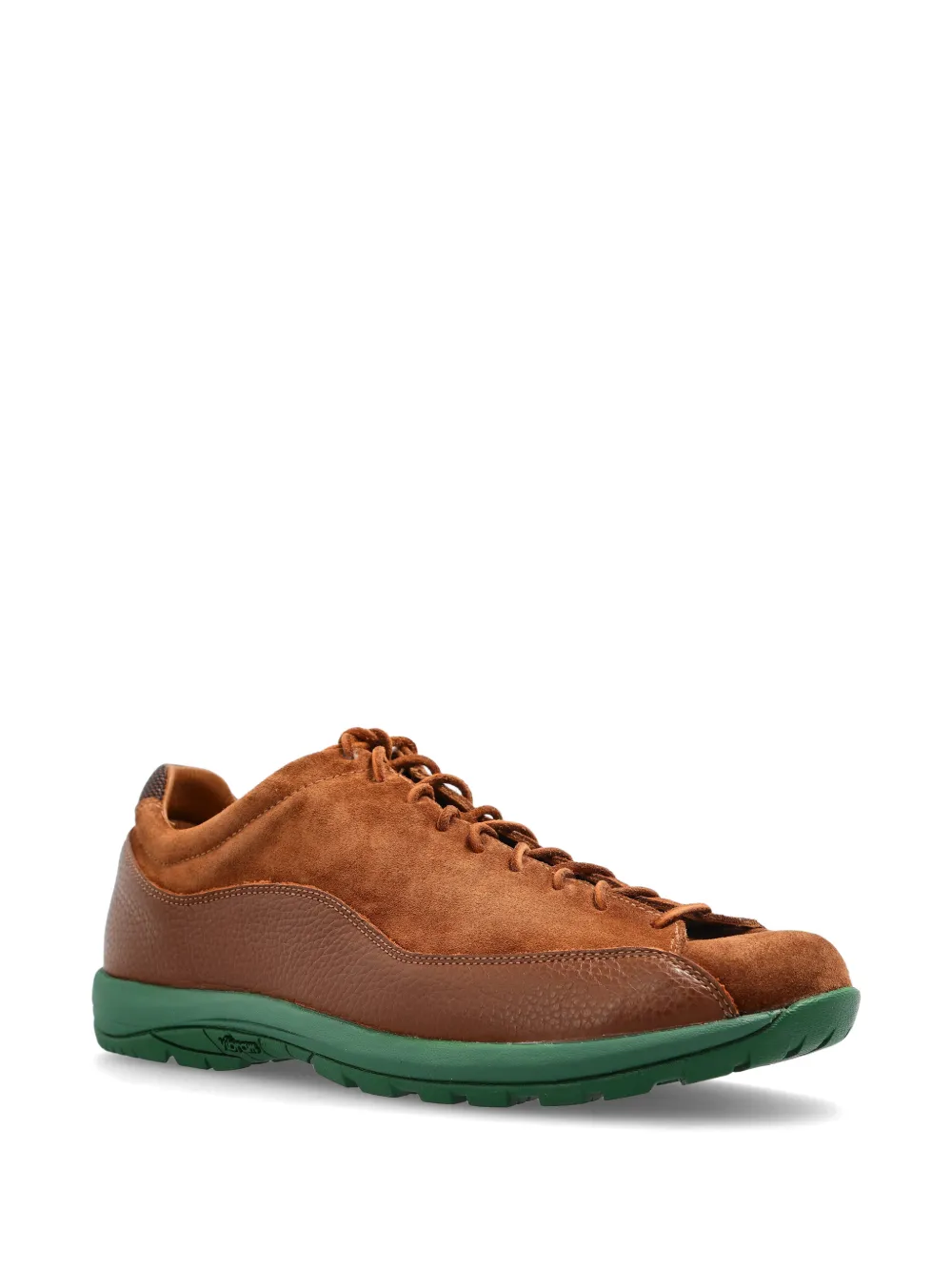 Diemme Bardolino laced panelled sneakers Bruin