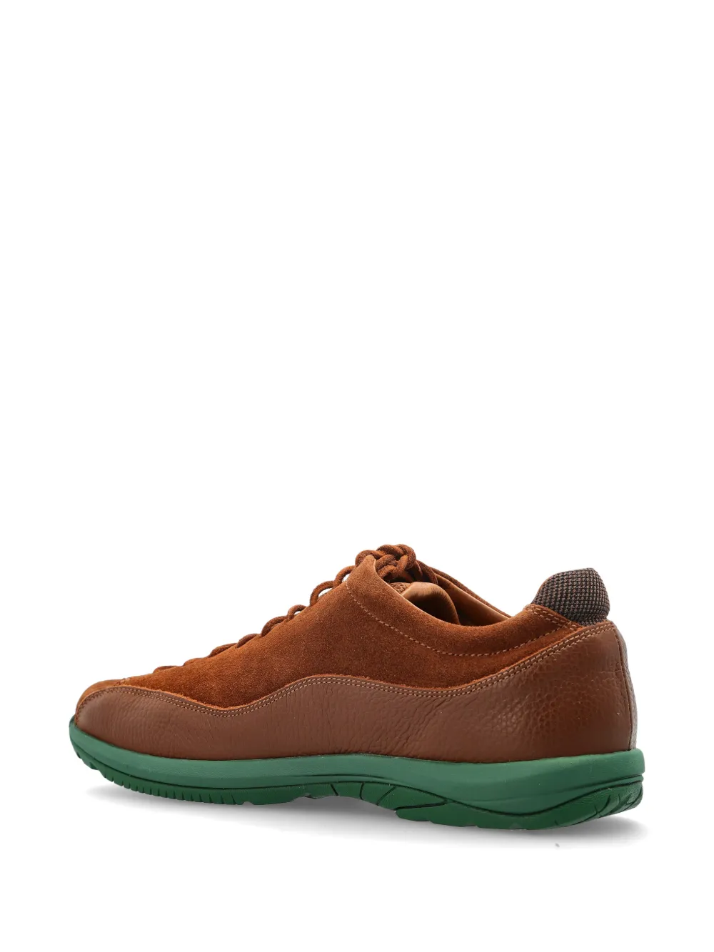 Diemme Bardolino laced panelled sneakers Bruin