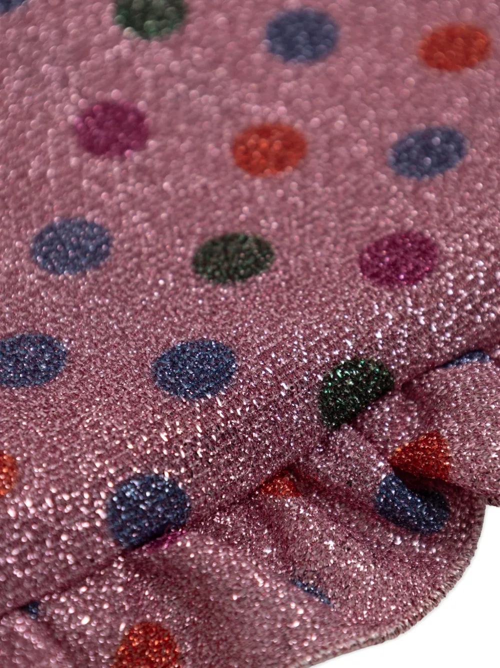 Oseree Kids Ruffled-trim Polka Dot Dress - Pink 