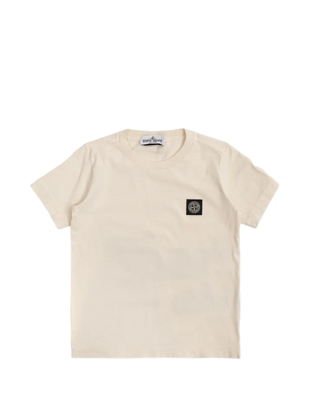 Stone Island Junior logo-patch T-shirt - Toni neutri