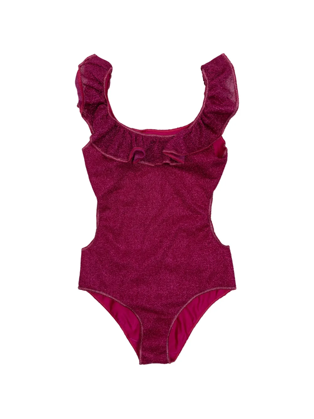 Oseree Kids ruffled swimsuit - Rosa