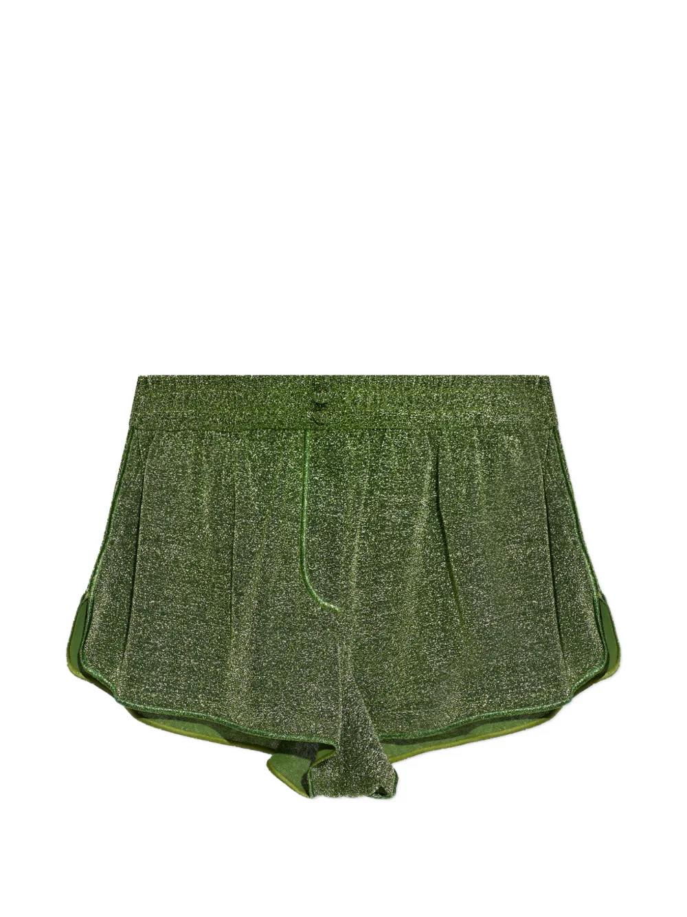 Oséree drawstring shimmer shorts - Verde
