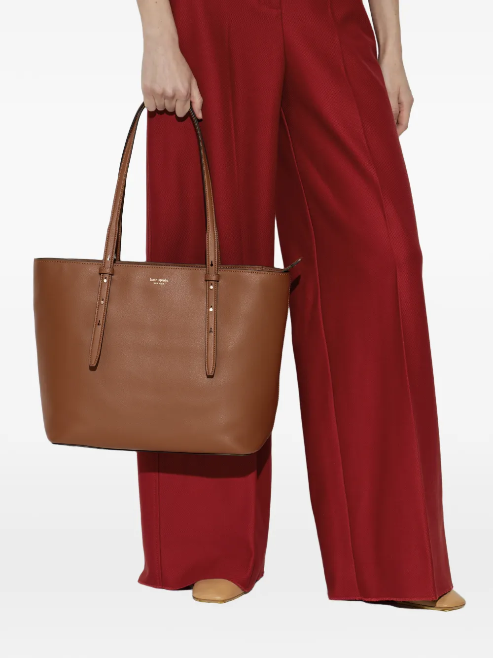 Kate Spade Do It All leren shopper Bruin