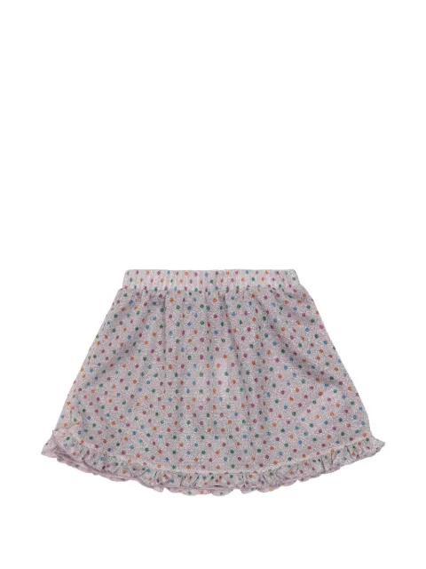 Oseree Kids printed ruffled skirt