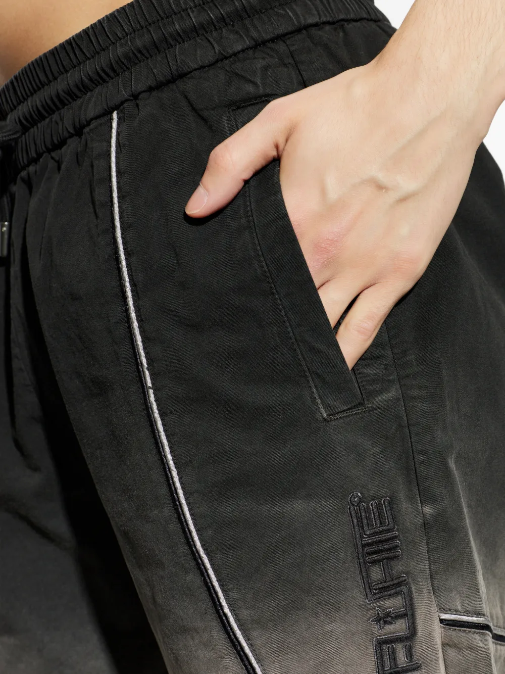 Off-White Shorts met logo-applicatie Zwart