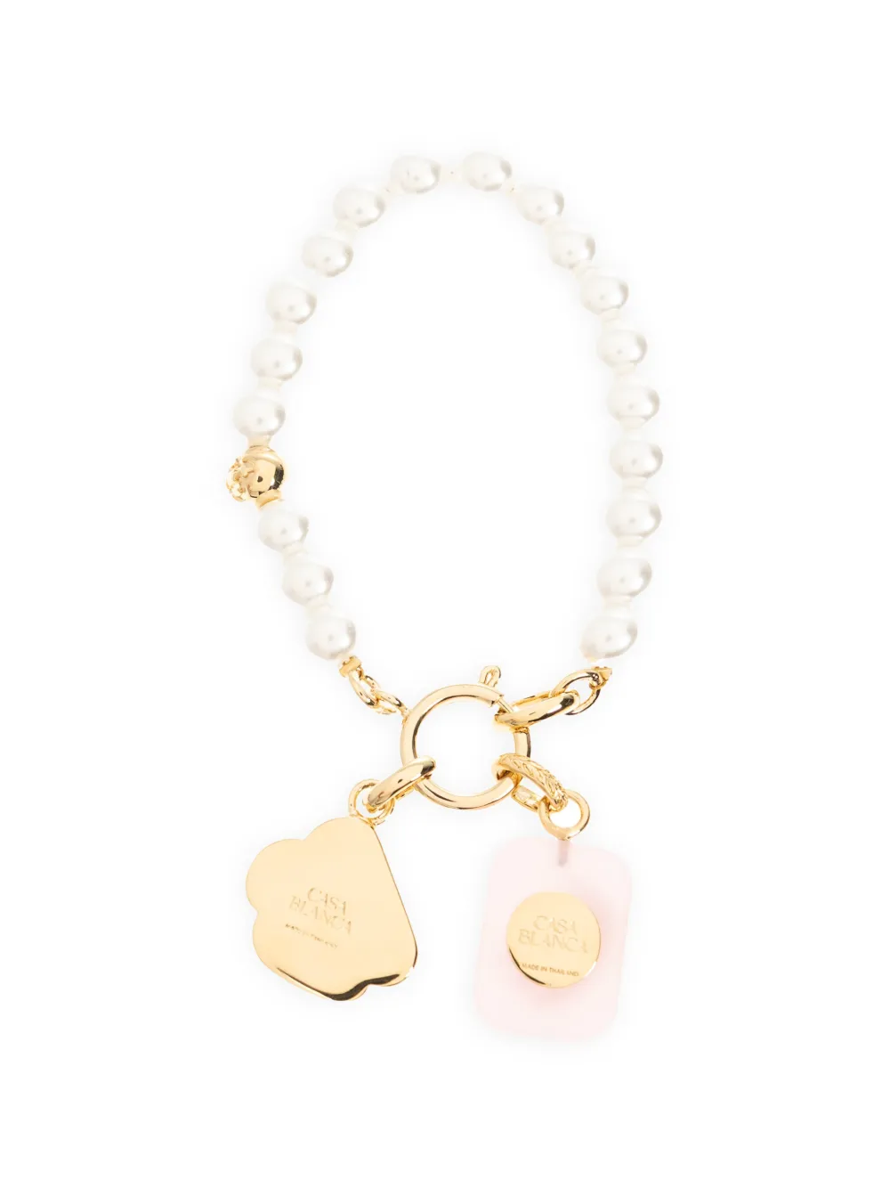 Casablanca Icon Pearl Bracelet in Gold, view 3