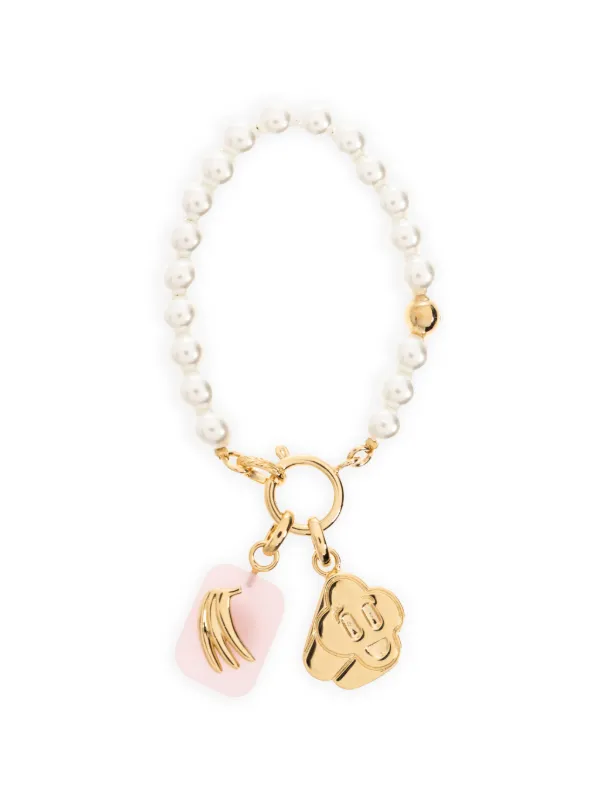Casablanca Icon Pearl Bracelet in Gold