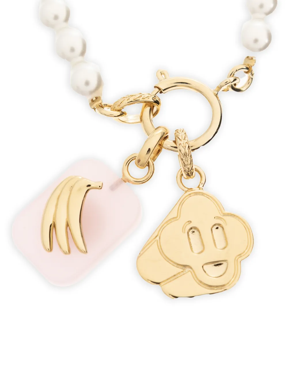 Casablanca Icon Pearl Bracelet in Gold, view 4