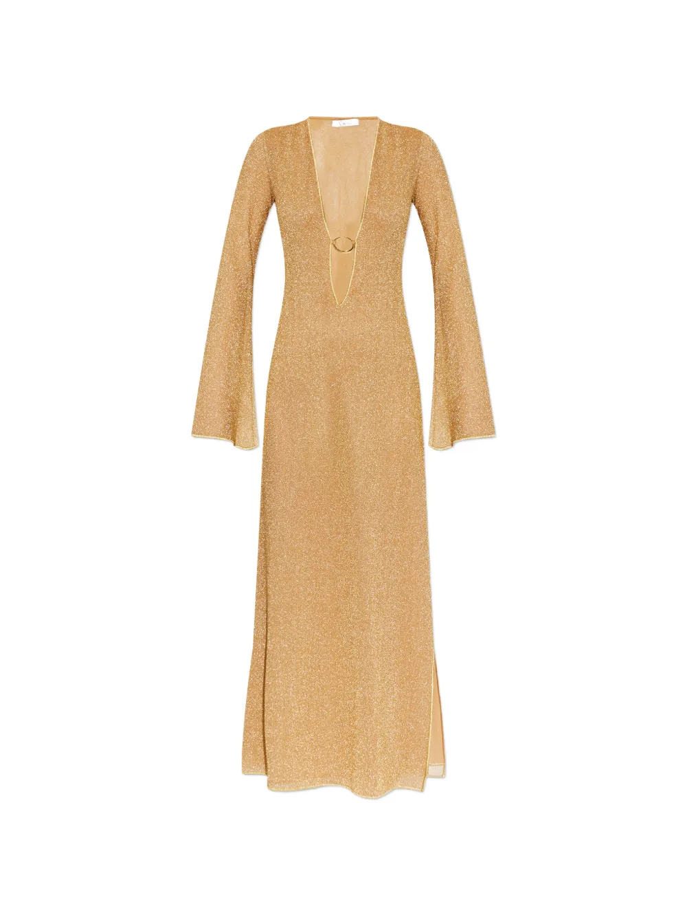 Oséree ring-detail maxi dress - Oro