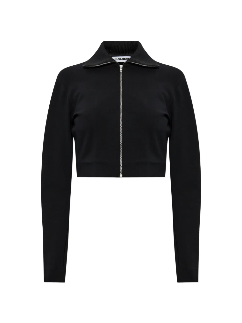 Jil Sander zip-up cropped jacket - Nero
