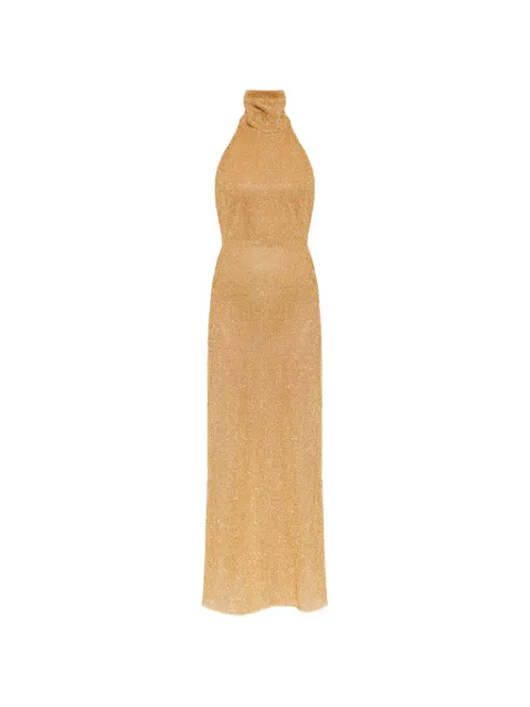 Oséree roll-neck ring-detail maxi dress