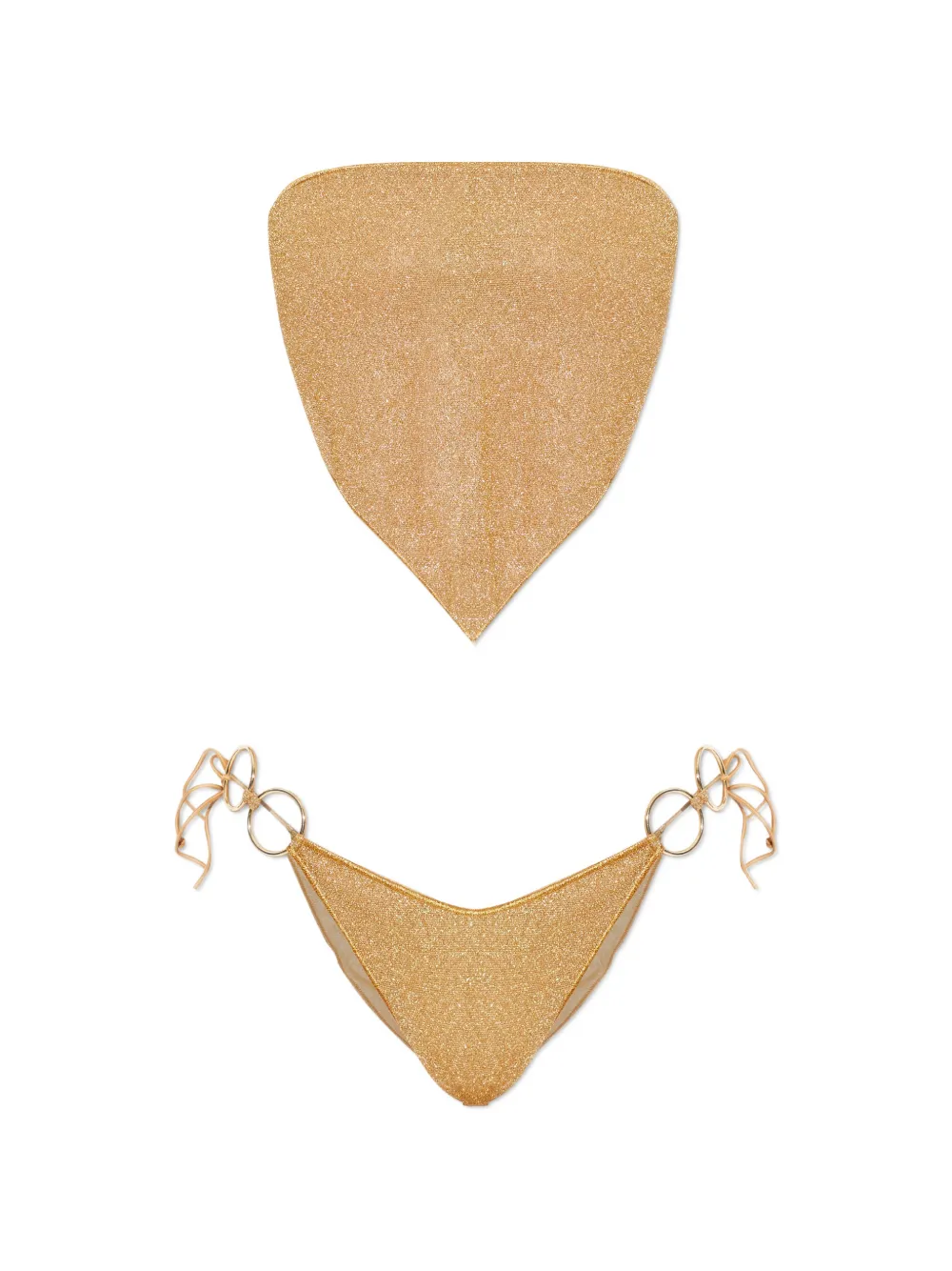 Oséree ring-detail bikini - Oro