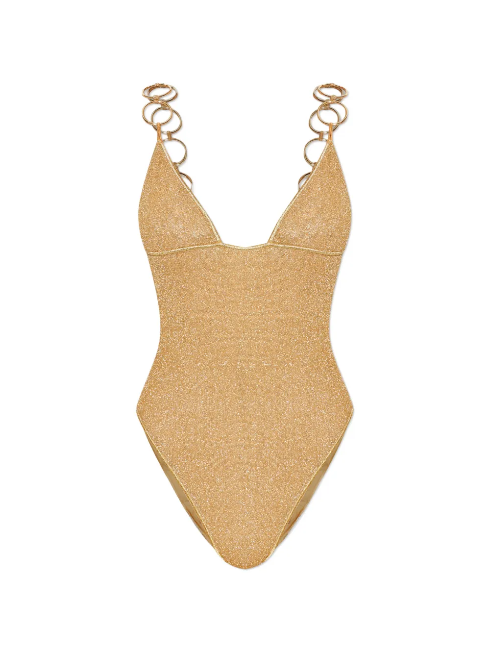Oséree ring-strap swimsuit - Oro