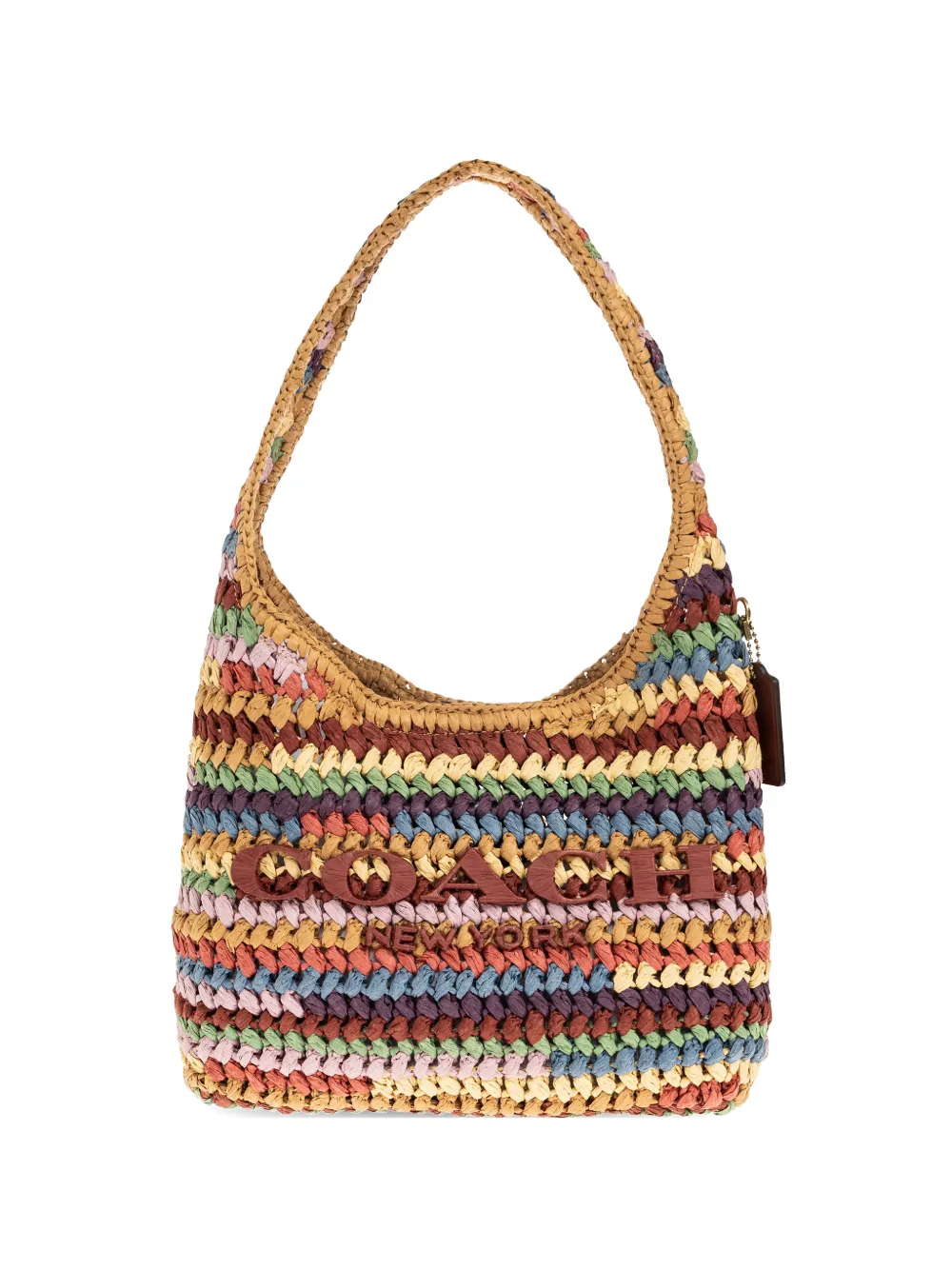 Coach 28 Brooklyn Interwoven Tote Bag In Yellow