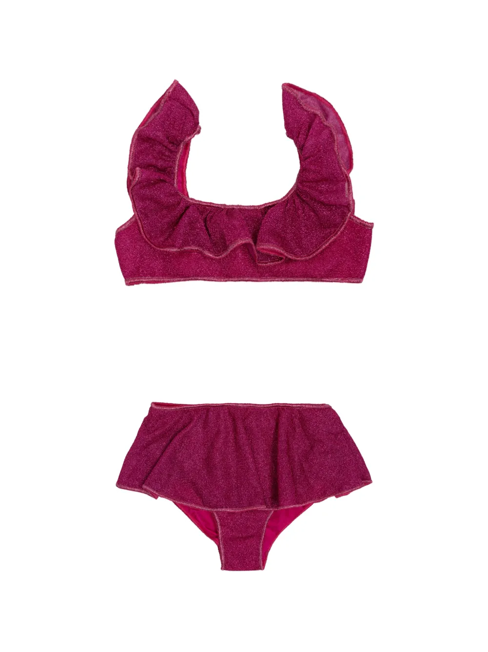Oseree Kids ruffled bikini - Rosa