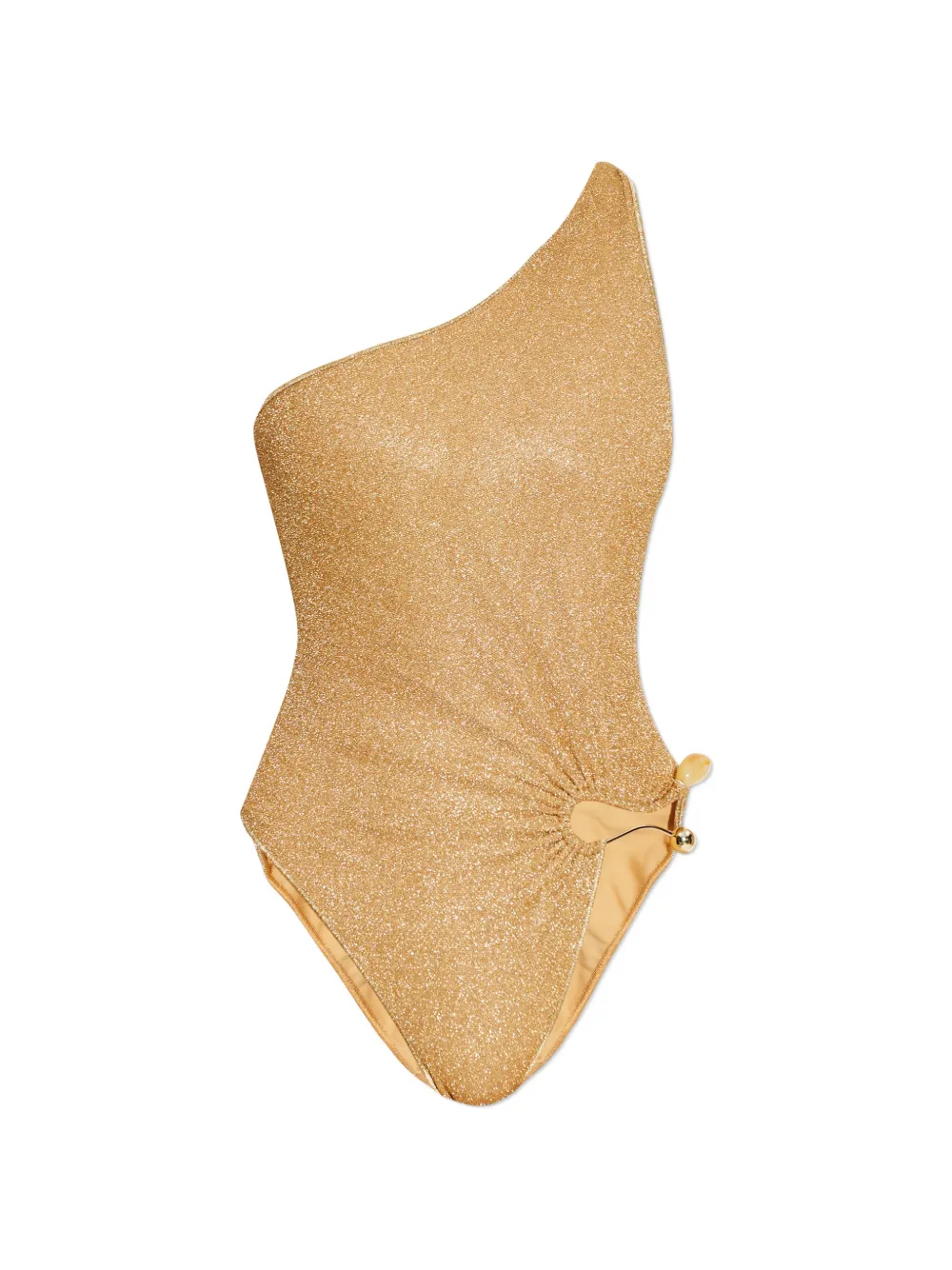 Oséree one-shoulder ring swimsuit - Oro