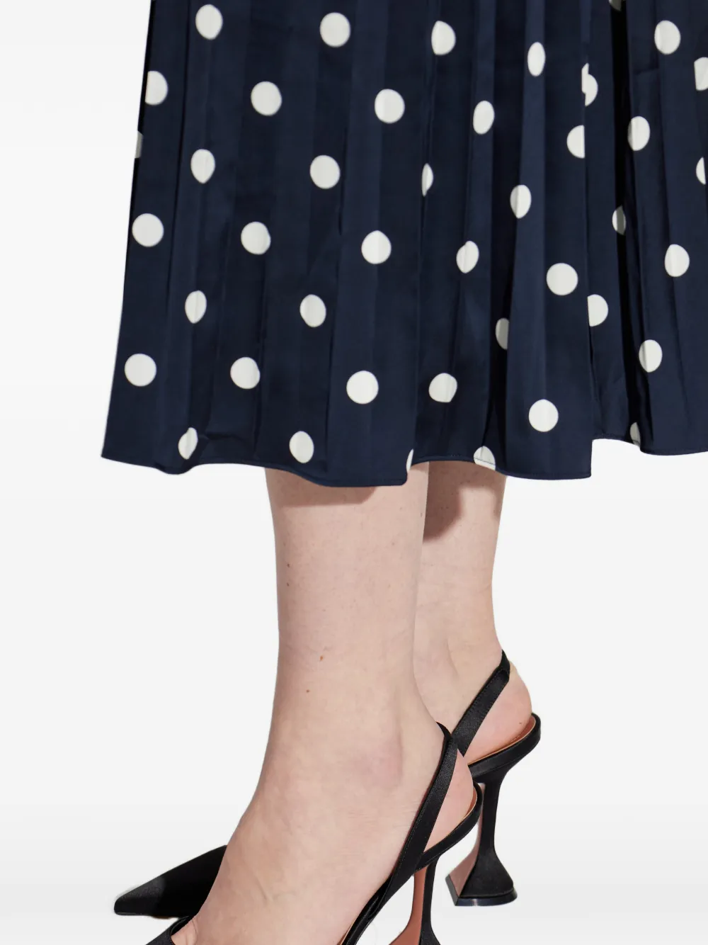 Amina Muaddi Holli slingback pointed pumps Zwart