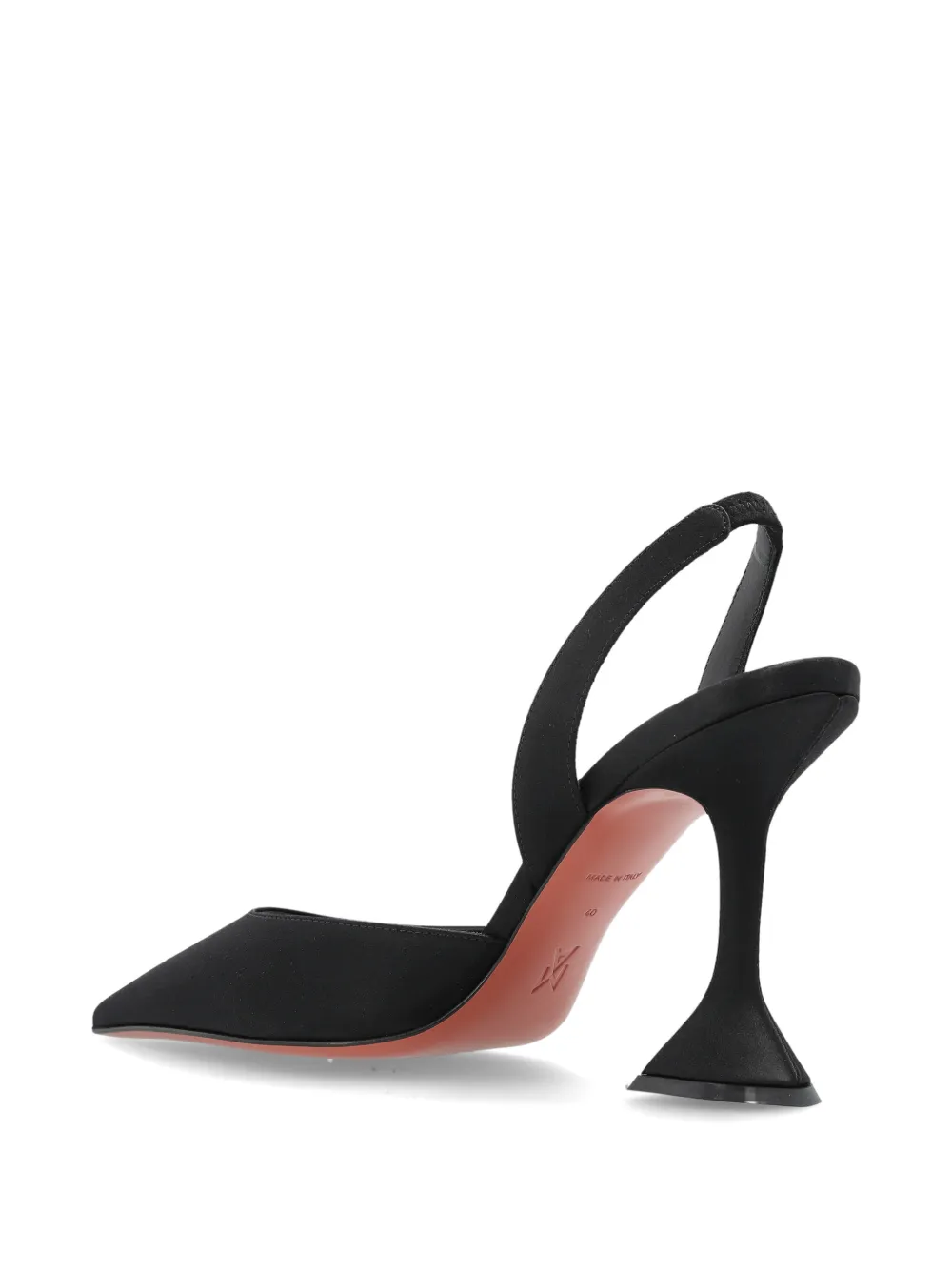 Amina Muaddi Holli slingback pointed pumps Zwart
