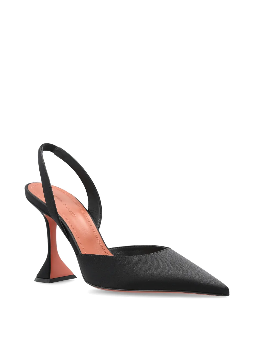 Amina Muaddi Holli slingback pointed pumps Zwart
