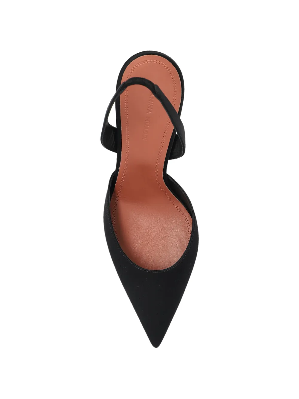 Amina Muaddi Holli slingback pointed pumps Zwart