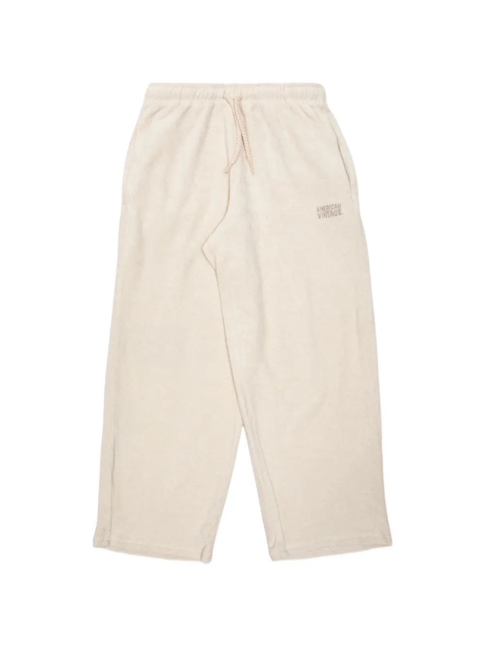 American Vintage Kids Fuxow wide-leg track pants - Toni neutri