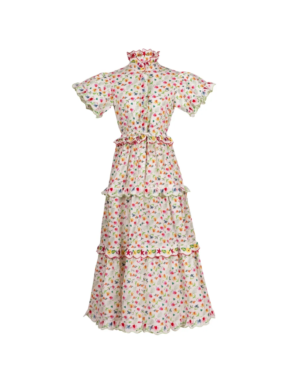 Celia B Nebula floral-print maxi dress - White