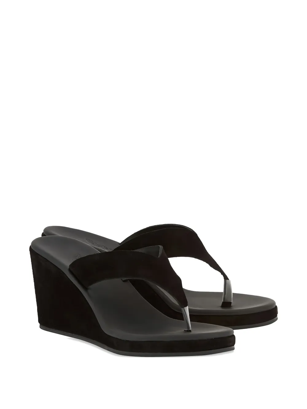 Ancient Greek Sandals Charys sandalen met sleehak Zwart