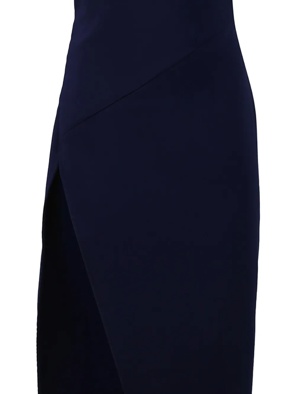 The Attico Zijden midi-jurk met kettingbandje Blauw
